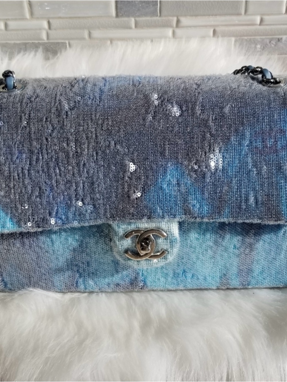Chanel sequin bag